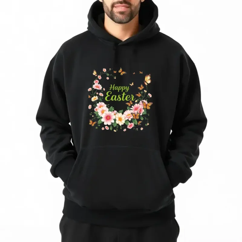 Easter Carrot Patch Sign With Wood Frame Hoodie
